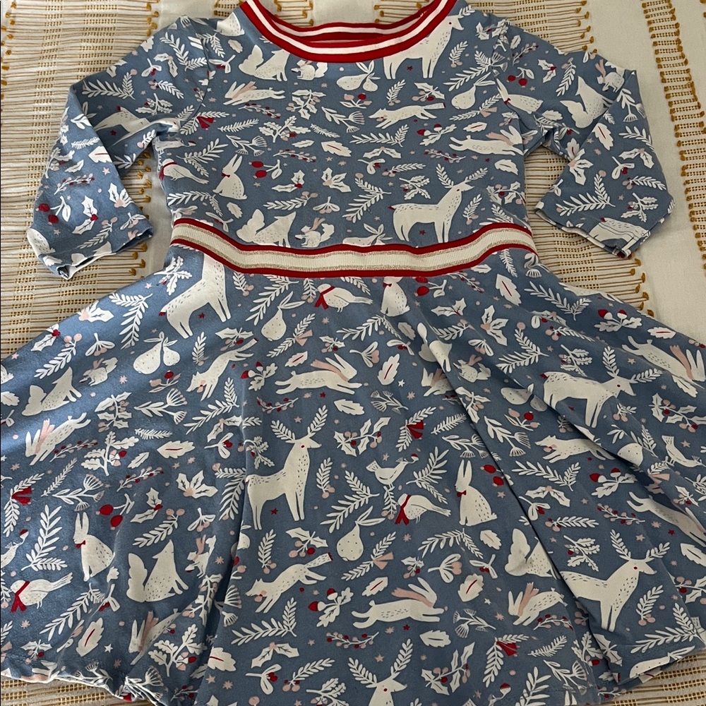 Mini Boden Holiday Patterned Dress